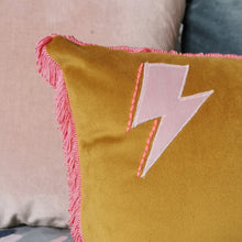 Load image into Gallery viewer, Fringed Lightning Bolt Cushion