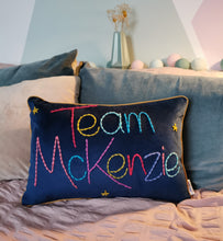 Load image into Gallery viewer, Family Team Embroidered Cushion