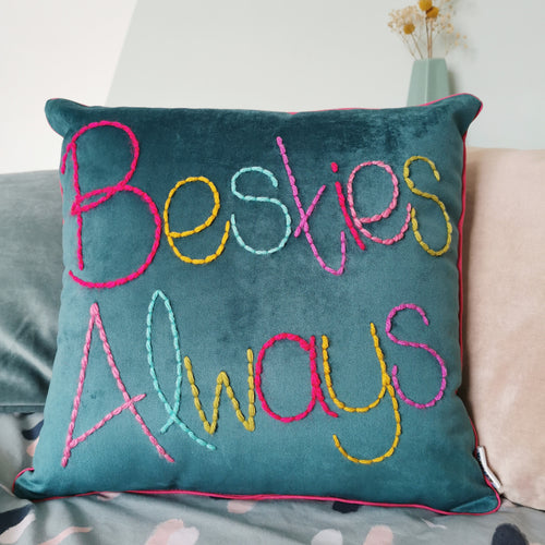 Personalised Colourful Velvet Cushion