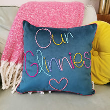 Load image into Gallery viewer, Personalised Colourful Velvet Cushion
