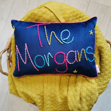Load image into Gallery viewer, Family Team Embroidered Cushion