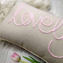 Load image into Gallery viewer, Lovely Embroidered Linen Cushion