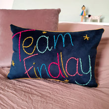 Load image into Gallery viewer, Family Team Embroidered Cushion