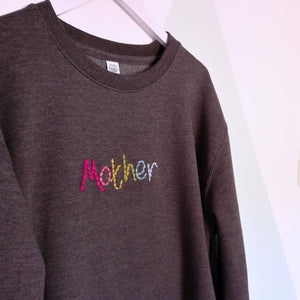 Rainbow Mother Embroidered Sweater