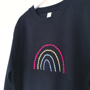 Deluxe Rainbow Embroidered Sweater