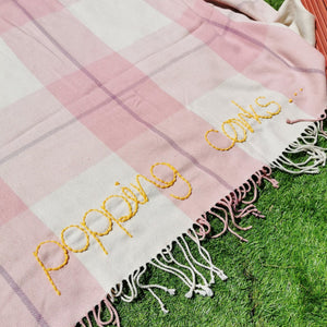 Sunny Days Embroidered Picnic Blanket
