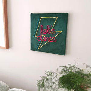 Let's Dance Embroidered Wall Hanging