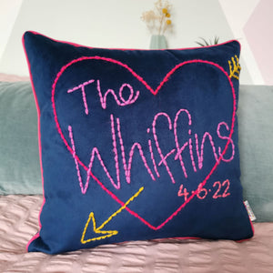 Couple Goals Embroidered Cushion