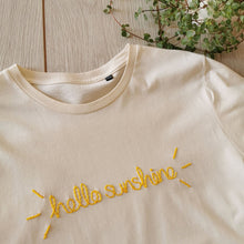 Load image into Gallery viewer, Hello Sunshine Embroidered T Shirt