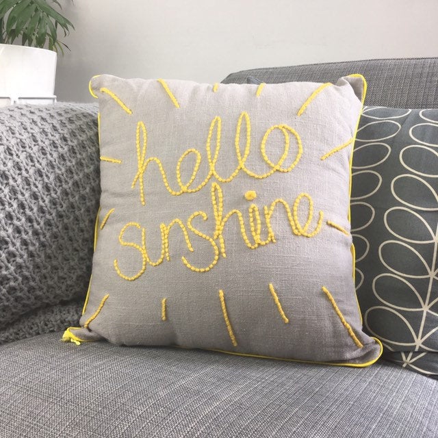 Hello on sale sunshine pillow