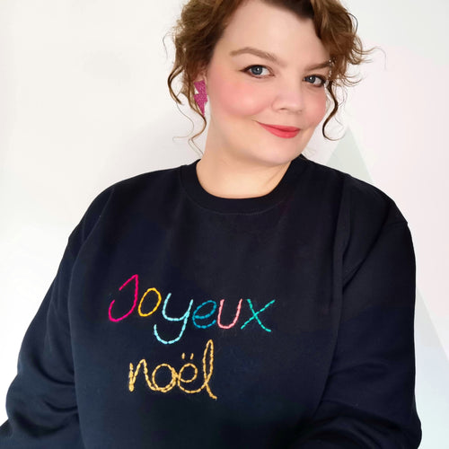 Joyeux Noël Embroidered Sweater